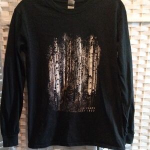 Lake Of The Woods Resort Long Sleeve Black Tee Shirt Size Small